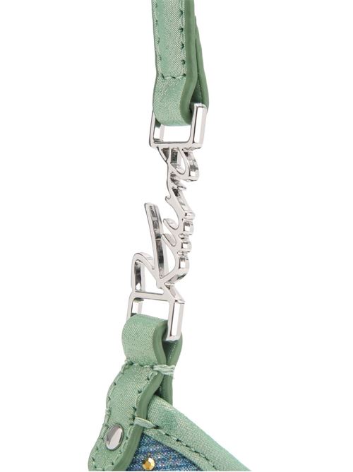 Borsa donna Kurt Geiger London tracollina celeste con strass KURT GEIGER London | 5586086609.